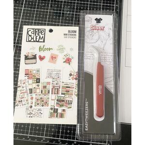 Siser Tweezers EasyTweezers  Tool Weeding Surgical Steel‎ Bonus Sticker Book